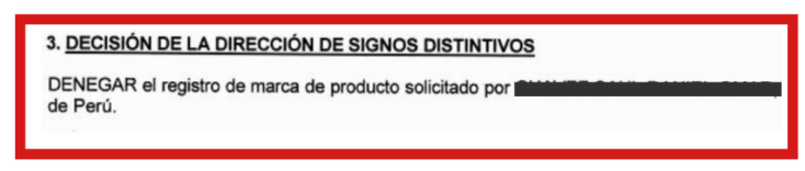 Marca Denegada Perú